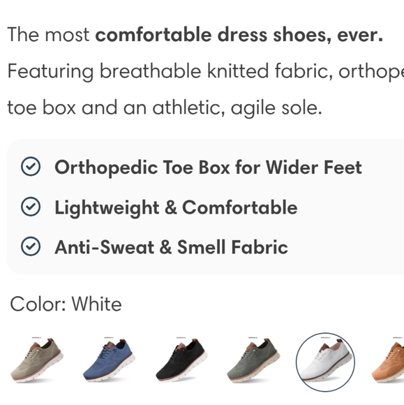 NIB Breeze Orthepedic Toe Box Lighweight Anti Sweat Fabric White Shoes Size 11 - Picture 3 of 8
